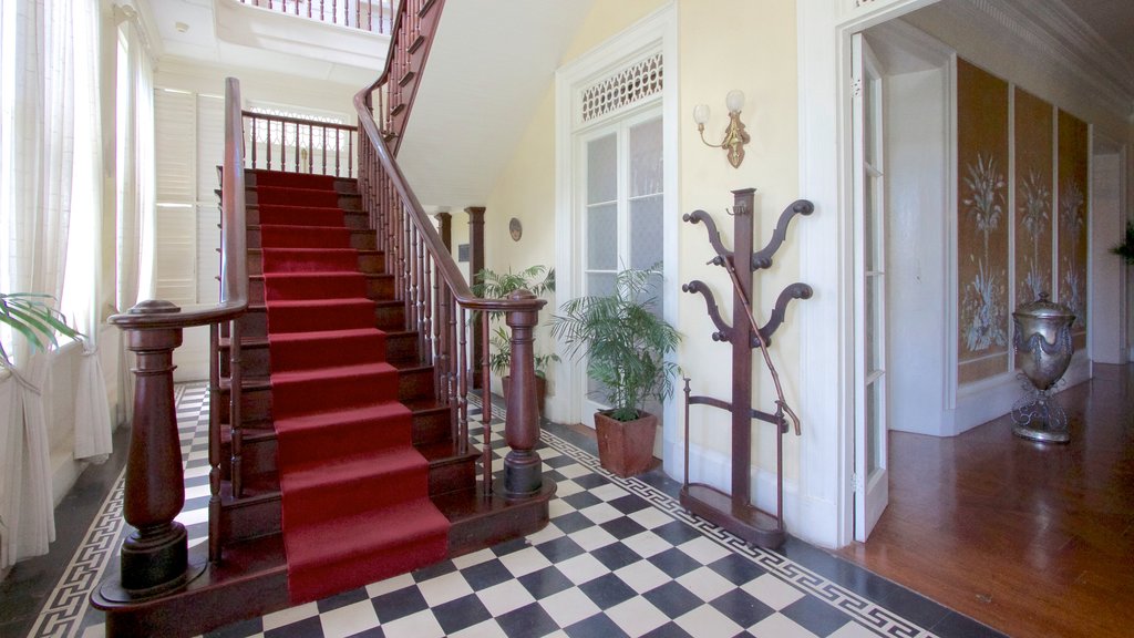 Devon House showing interior views, a house and heritage architecture