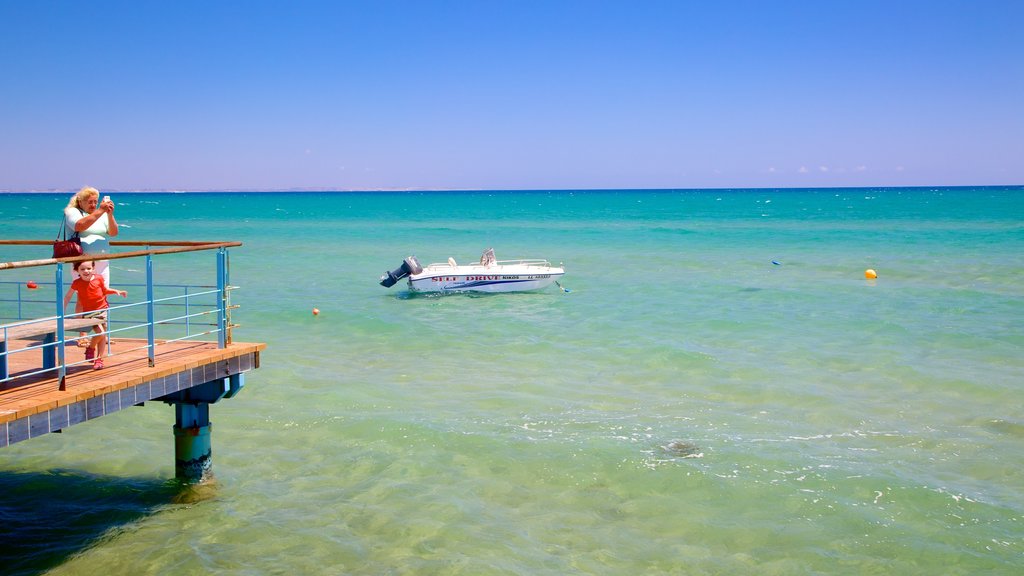 Finikoudes Beach showing general coastal views