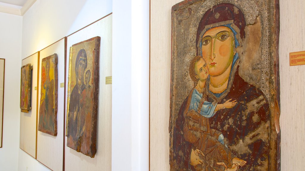 Byzantijns museum toont kunst en interieur