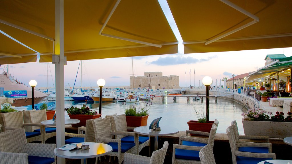 Paphos Harbour featuring a bay or harbour