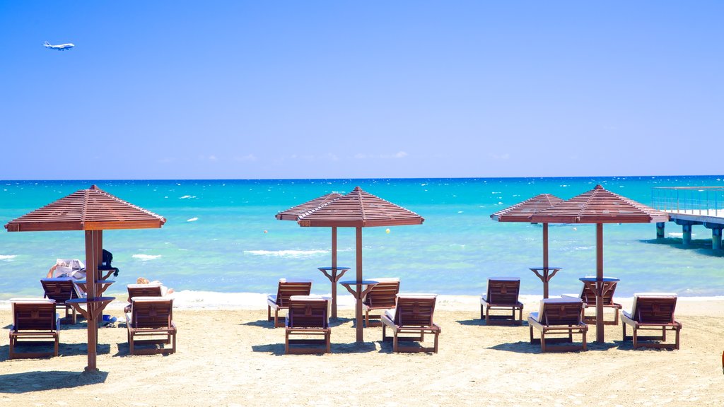 Finikoudes Beach featuring a beach