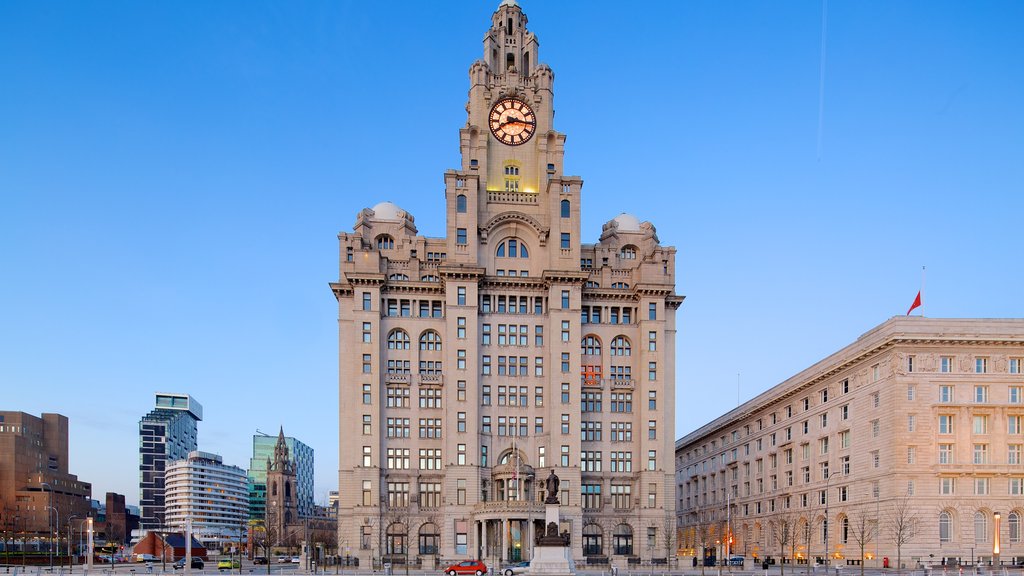 Royal Liver Building featuring heritage architecture