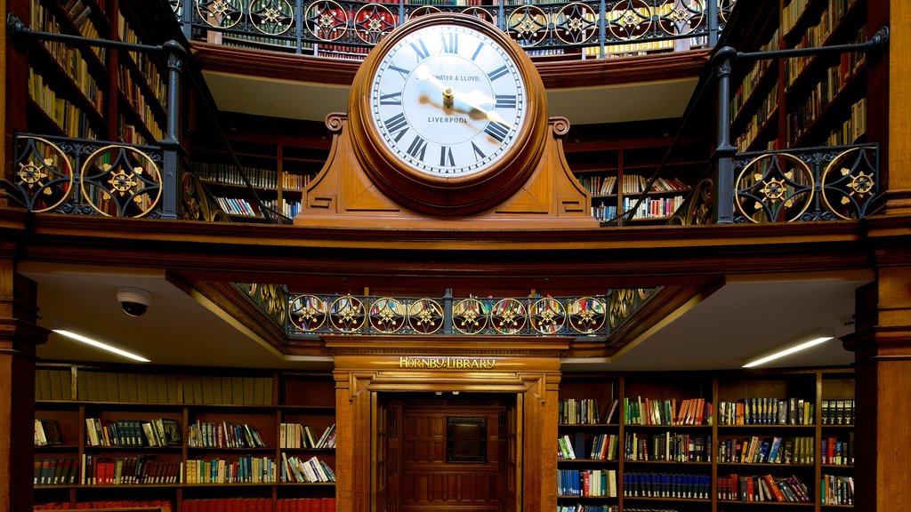 Liverpool Central Library featuring interior views