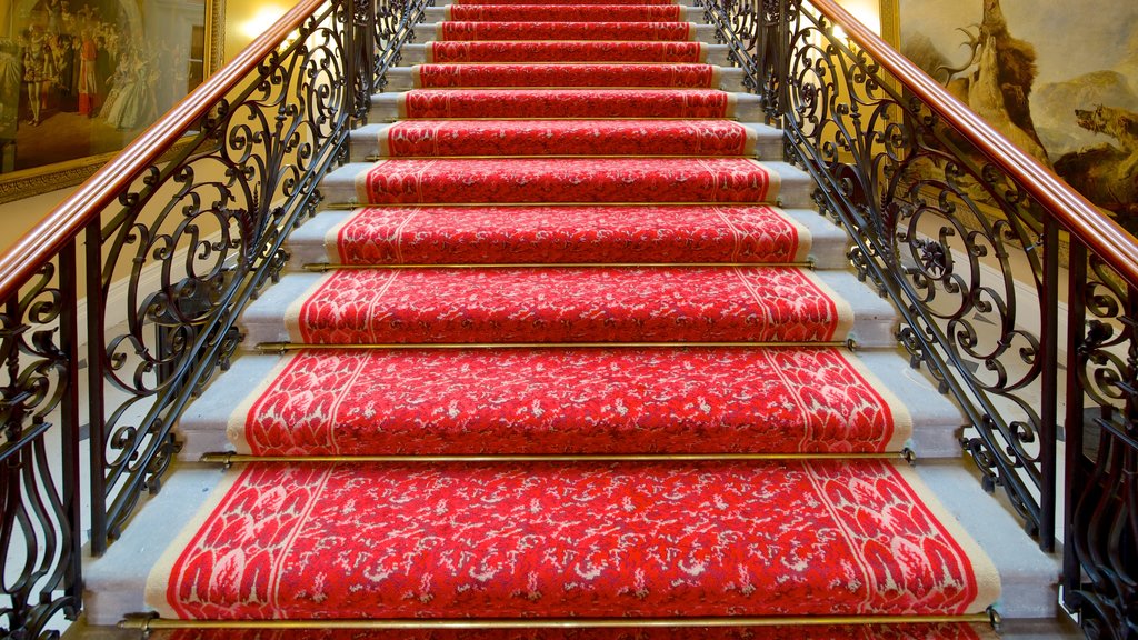 Croxteth Hall and Country Park showing interior views