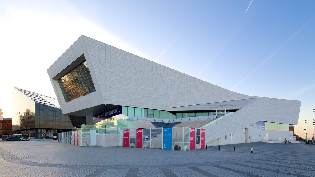 Museum Liverpool menunjukkan arsitektur modern