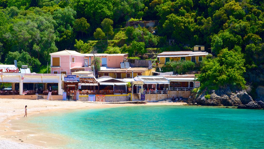 Paleokastritsa Beach which includes general coastal views