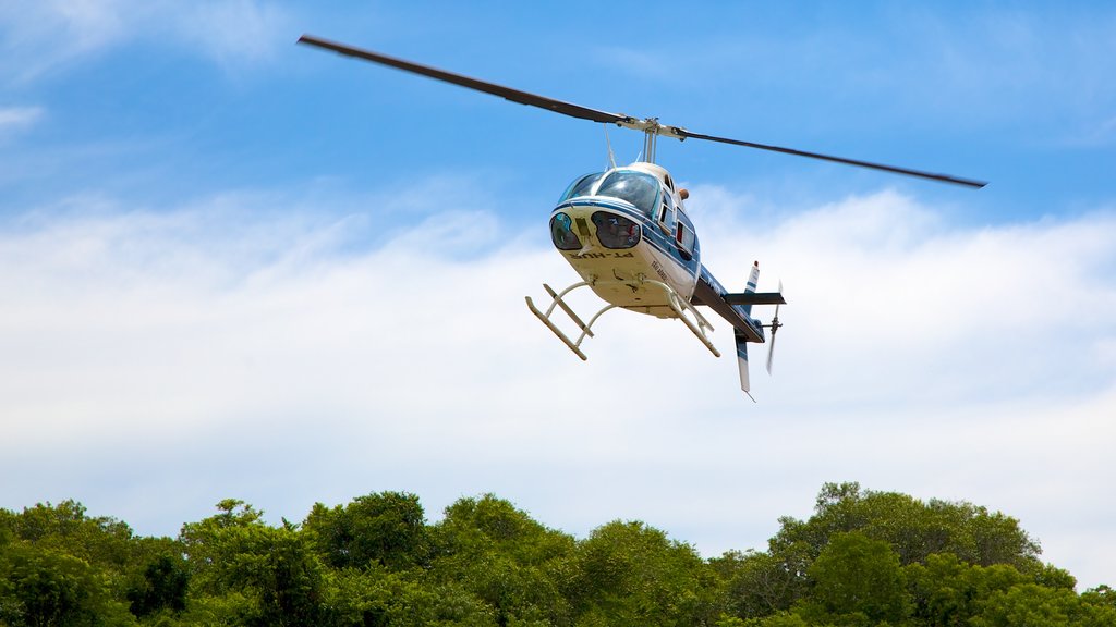 Iguazu Falls which includes an aircraft and aircraft