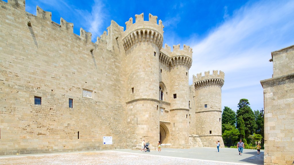 Palace of the Grand Master of the Knights of Rhodes featuring a castle and heritage architecture