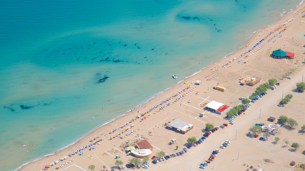 Tsambika Monastery featuring a sandy beach