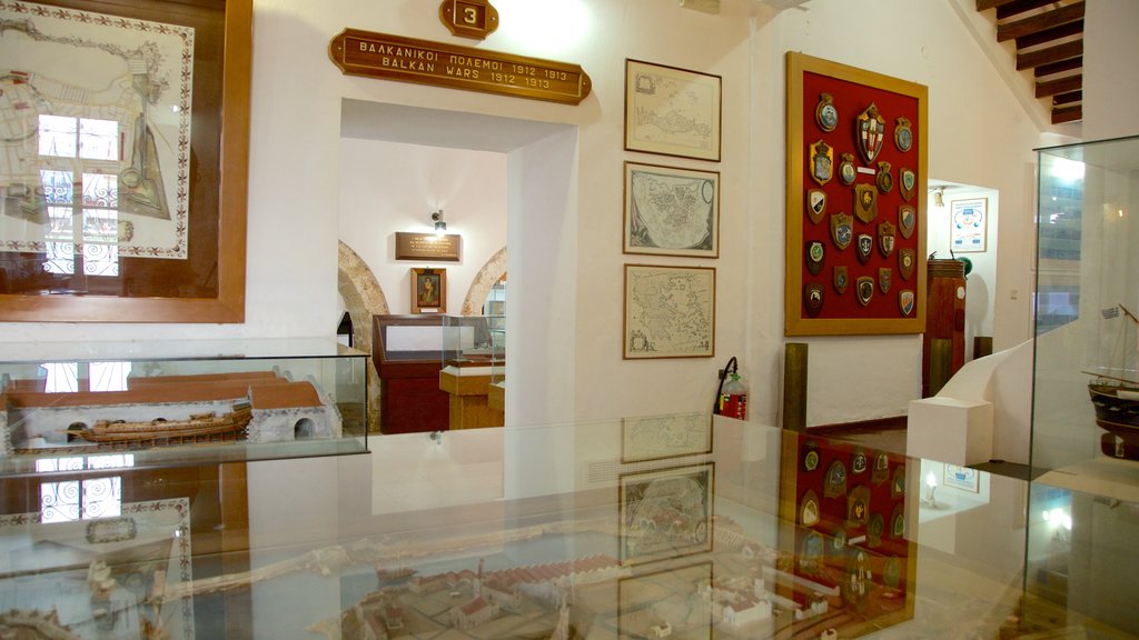 Nautical Museum of Crete showing interior views