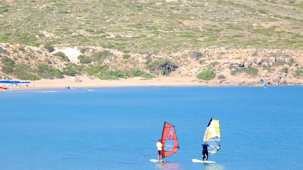 Prassonissi mostrando windsurf