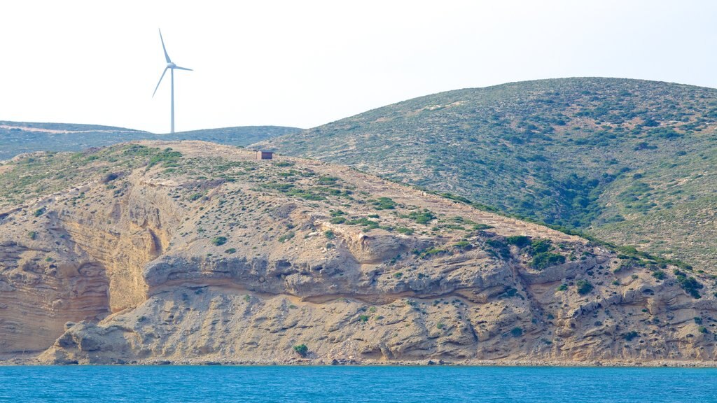 Prassonissi showing rugged coastline