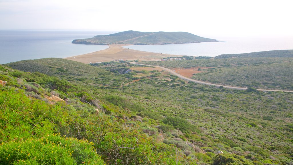 Prassonissi montrant paysages côtiers et paysages paisibles