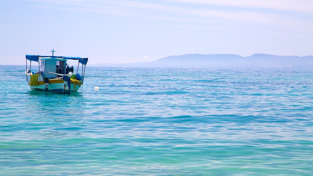 Pefkos Beach showing general coastal views