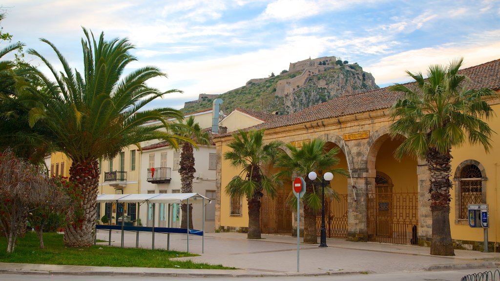 Fortress of Palamidi which includes street scenes and heritage architecture