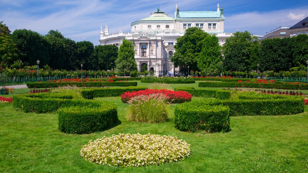 Volksgarten que incluye jardín