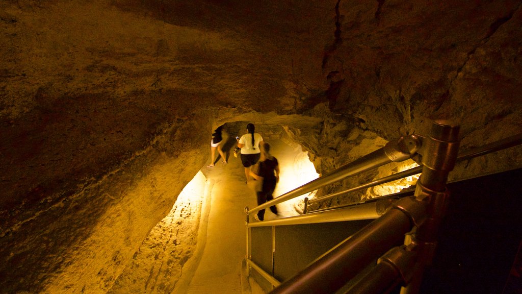 Cave of the Winds ofreciendo vista interna y cuevas