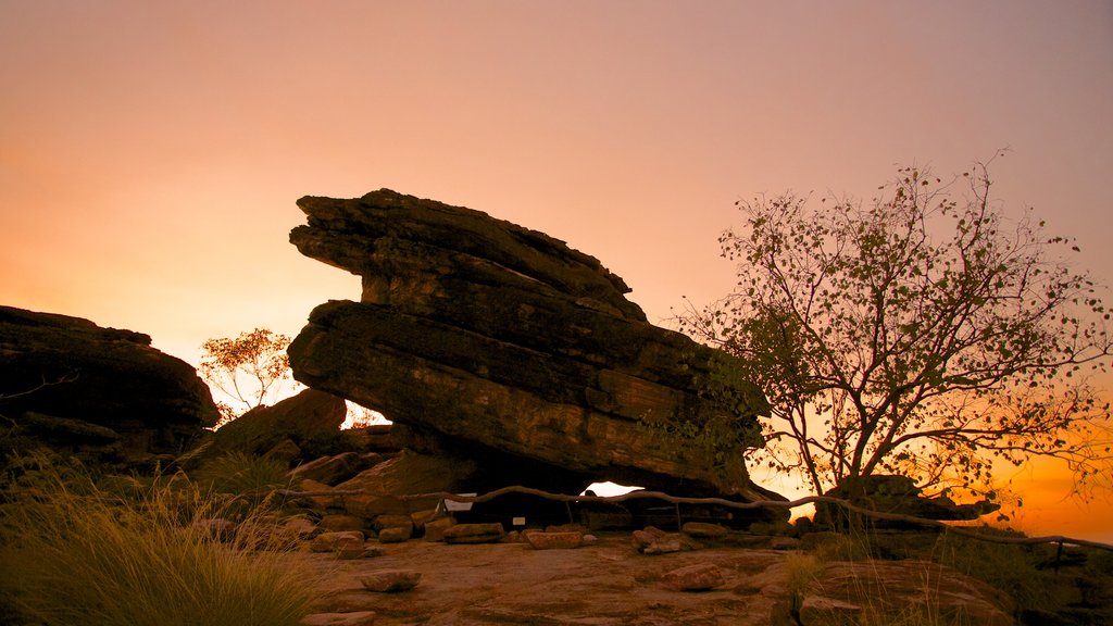 Nationaal Park Kakadu inclusief een zonsondergang