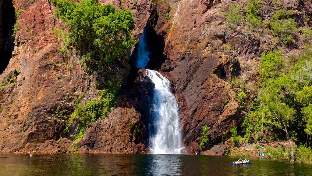 Litchfield National Park showing landscape views and a cascade