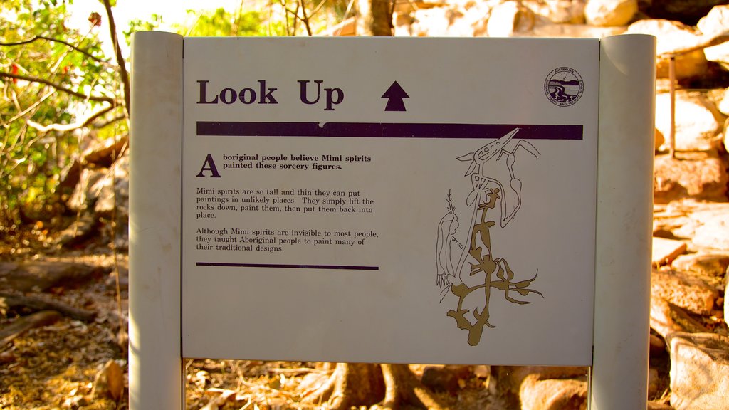 Ubirr showing signage