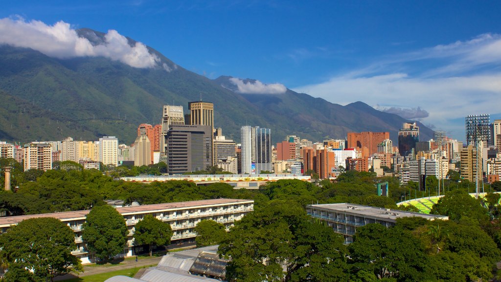 Northern Mountains showing a city