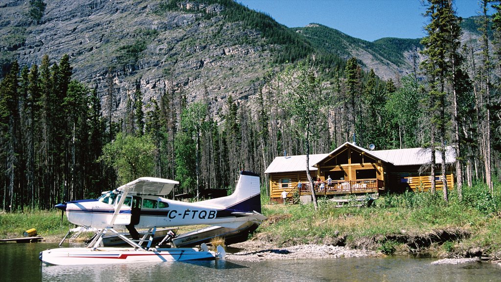 Northwest Territories featuring aircraft and mountains