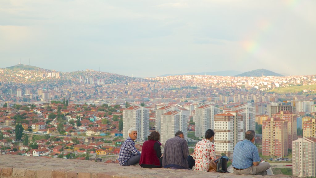 Ankara Citadel showing city views, a city and views