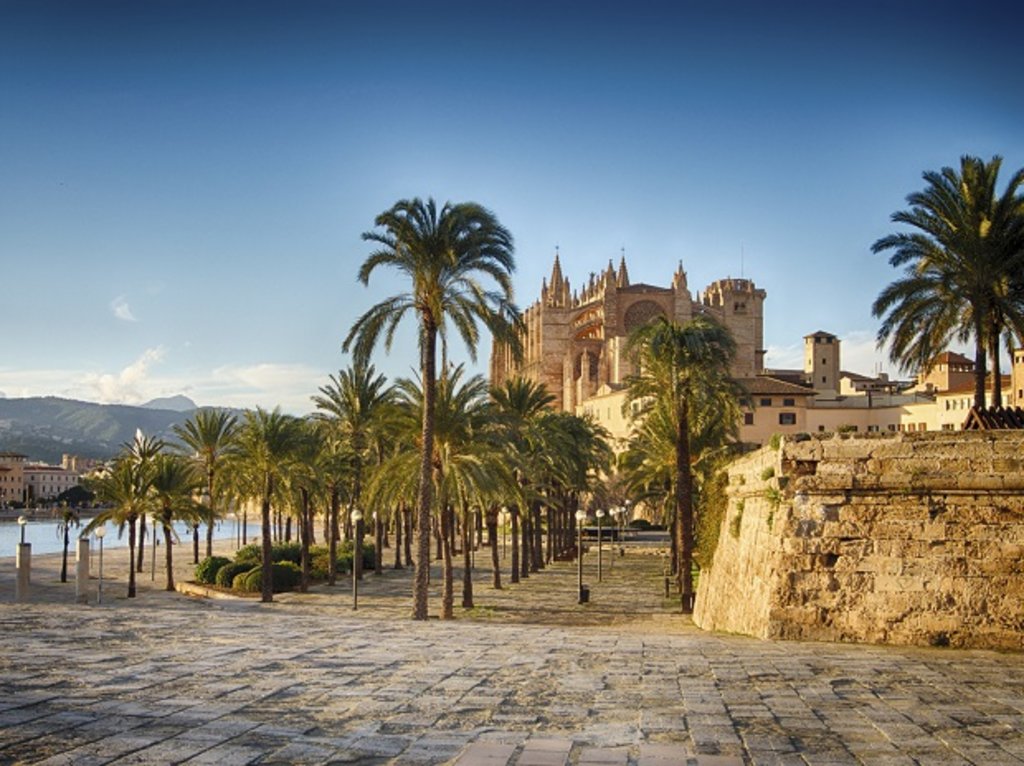 Beach view in Palma de Mallorca