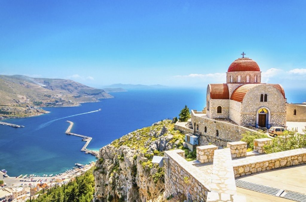 Architecture and beach in Kos