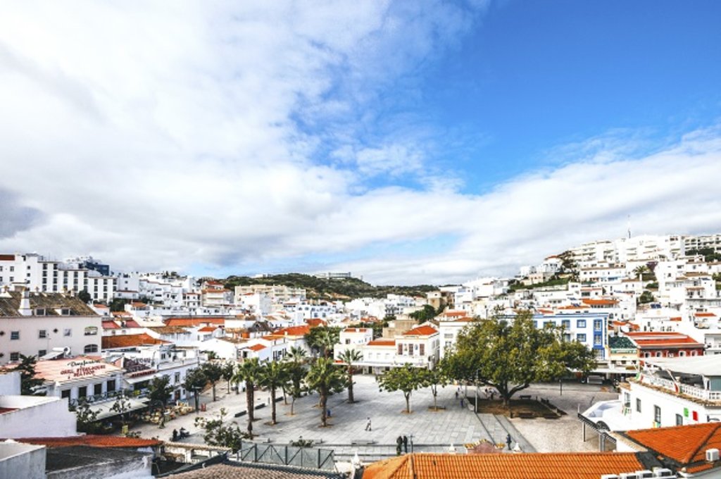 Albufeira skyline, in Portugal