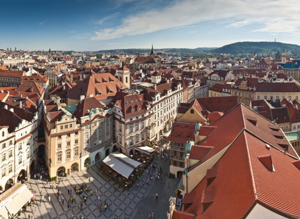 Panoramic view of Prague