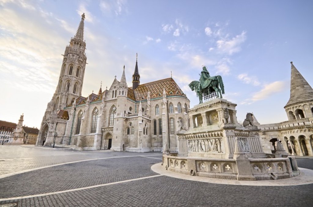 Historic square in Budapest