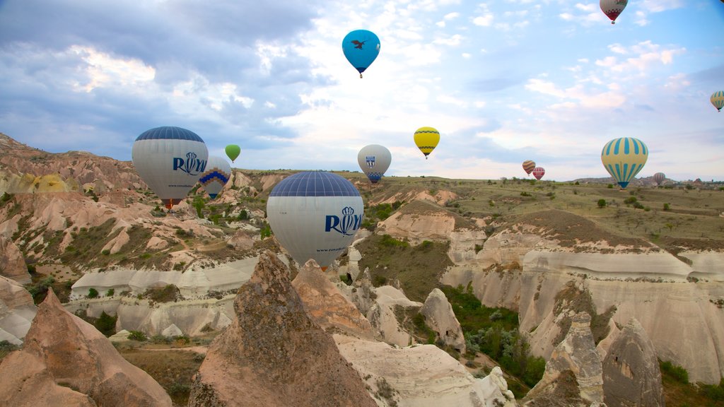 Valle Rose mostrando vuelo en globo