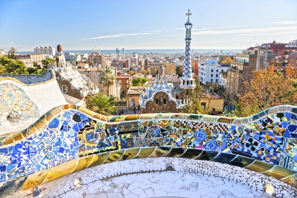 The view from Park Guell in Barcelona