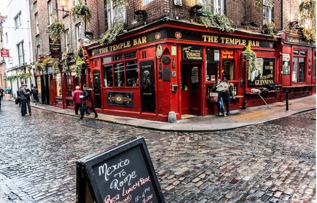 A street in Temple Bar