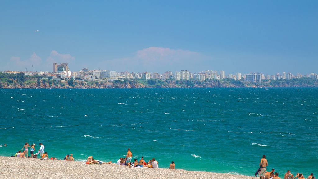 Konyaalti Beach Park featuring a sandy beach