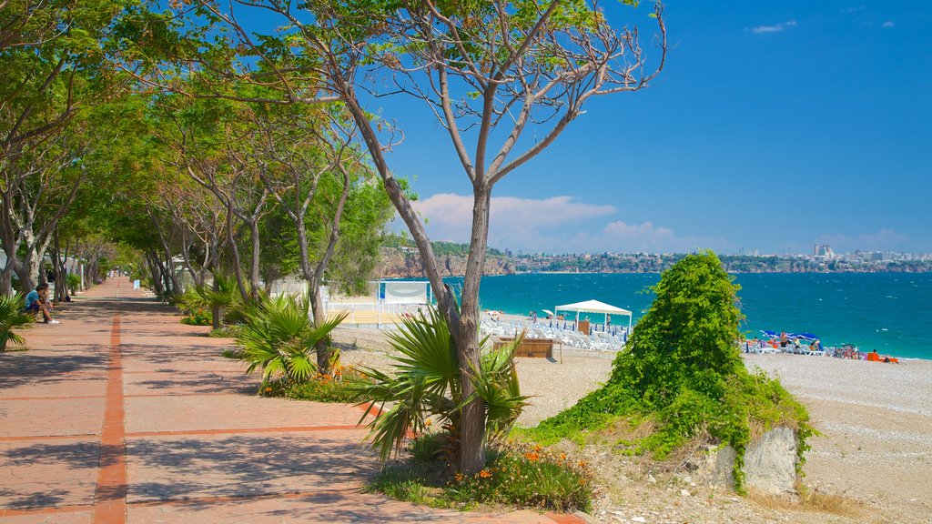 Konyaalti Beach Park which includes a sandy beach