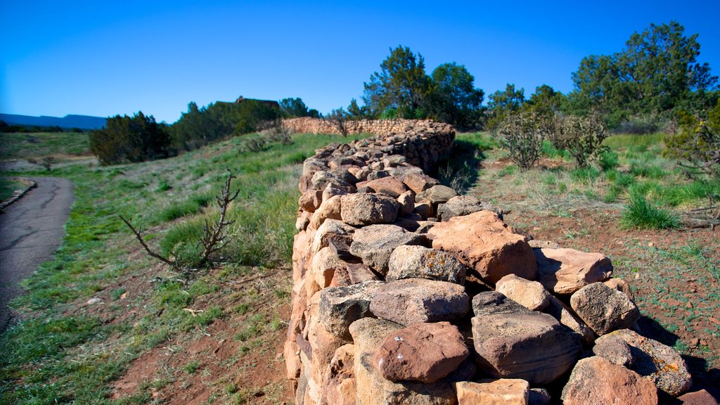 Pecos National Historical Park showing landscape views and a park