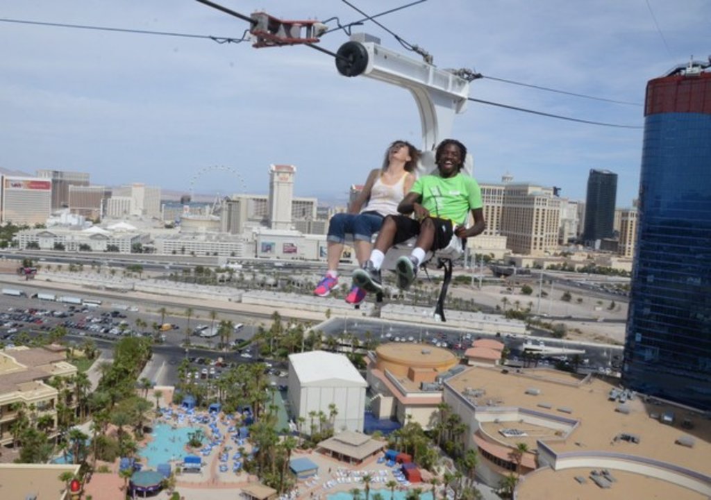 THRILL RIDES IN LAS VEGAS — FLYING THE NEST