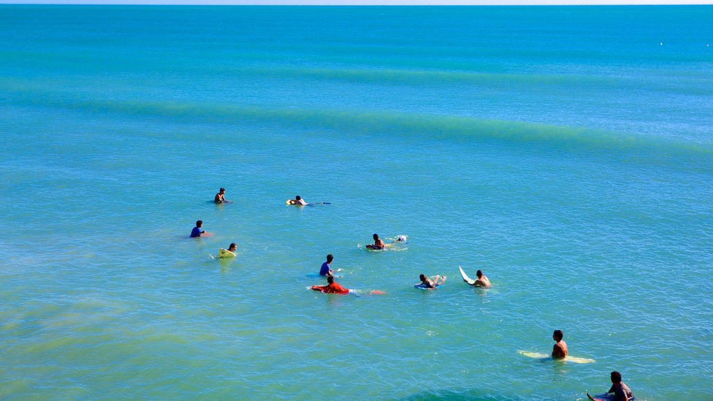 Fortaleza showing surfing, surf and general coastal views