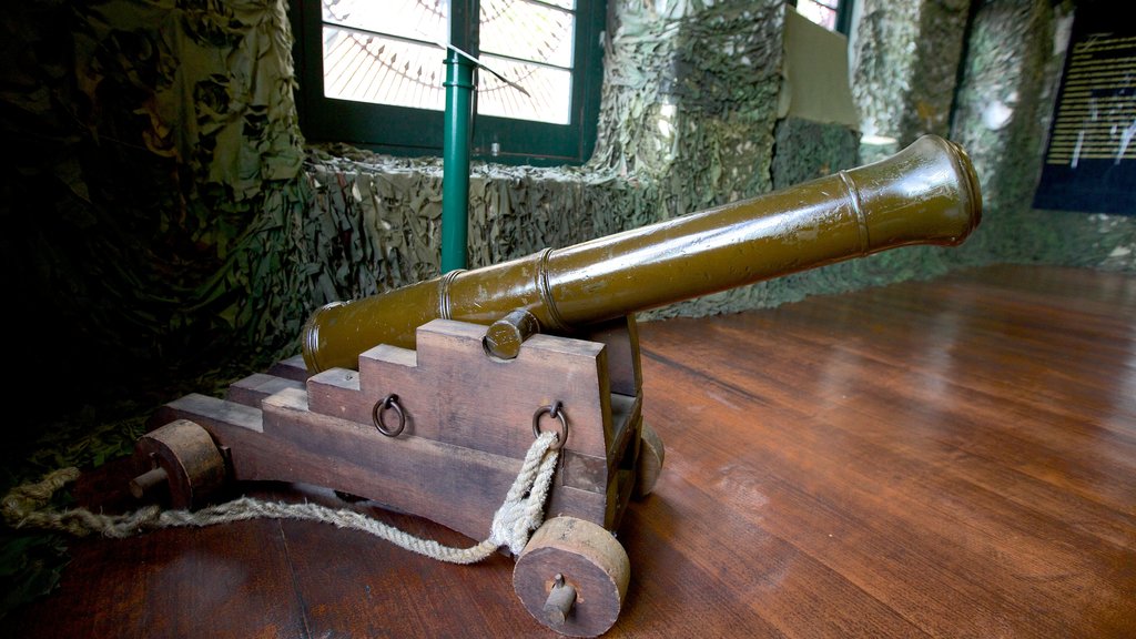 Museo Militar que incluye artículos militares y vista interna