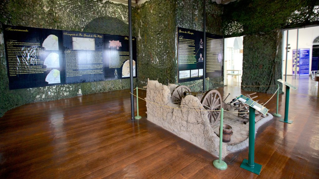 Military Museum showing military items and interior views