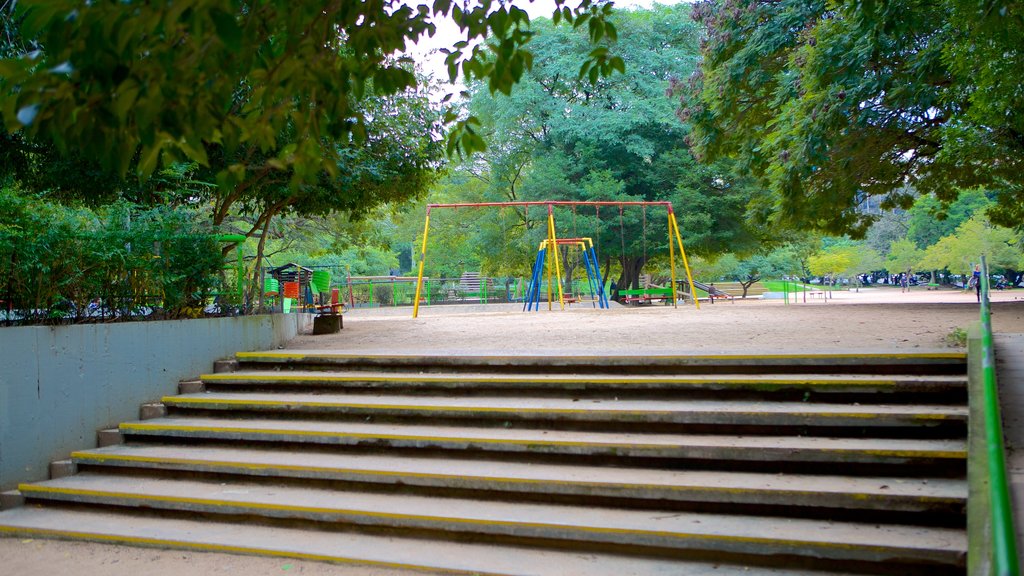 Parque Moinhos de Vento mostrando un parque y un patio de juegos