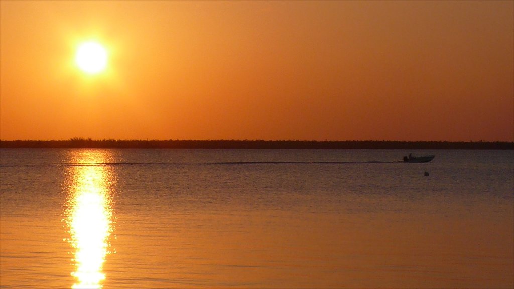 Andros Island featuring landscape views, a sunset and general coastal views