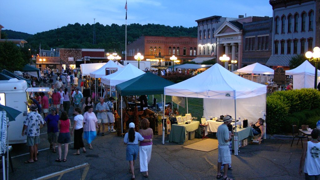 Athens featuring markets, night scenes and a festival