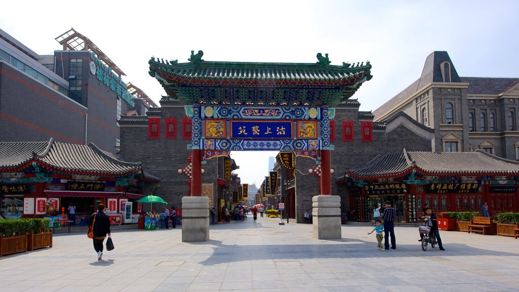 Ancient Culture Street showing a square or plaza and a monument