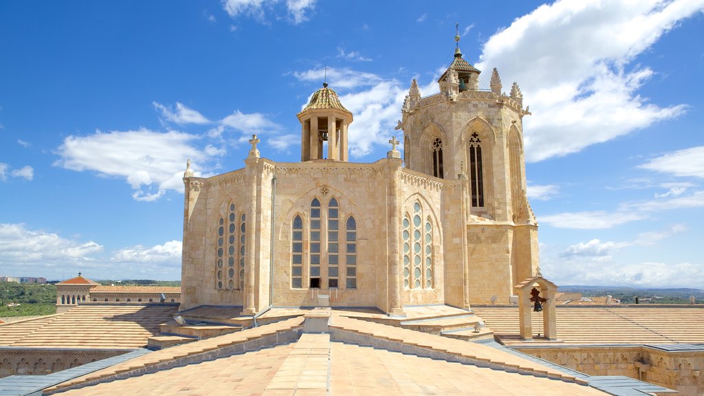 Tarragona Cathedral which includes a church or cathedral, heritage architecture and religious elements