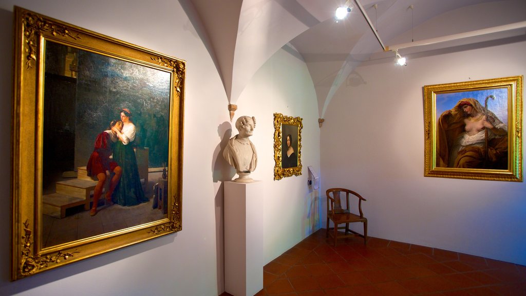 Masnago Castle featuring art and interior views