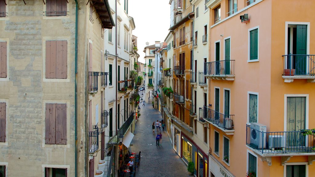 Piazza dei Signori que inclui cenas de rua