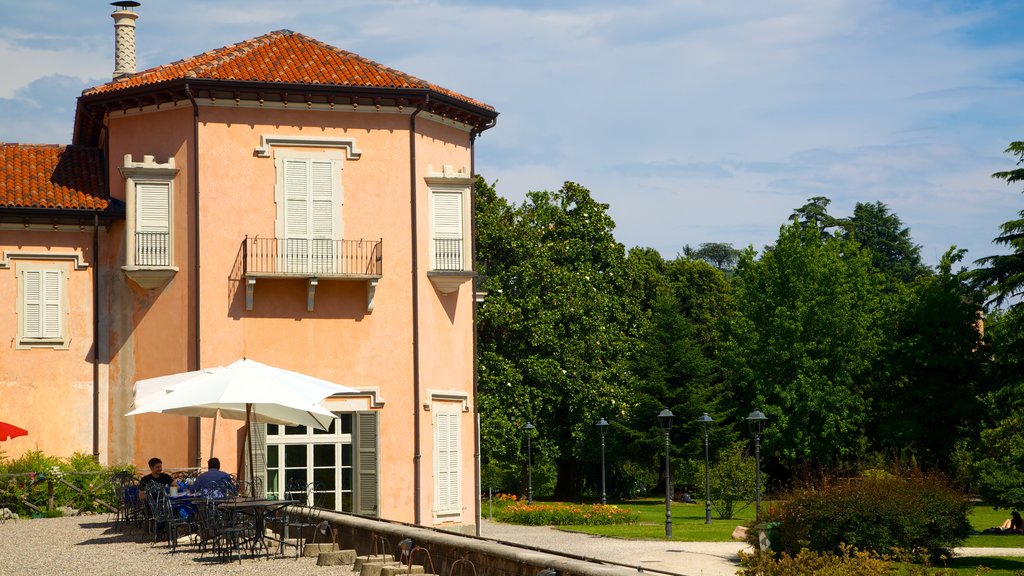 Estense Palace showing a house and street scenes